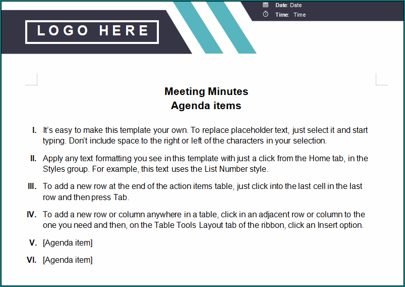 Best Meeting Minutes Template
