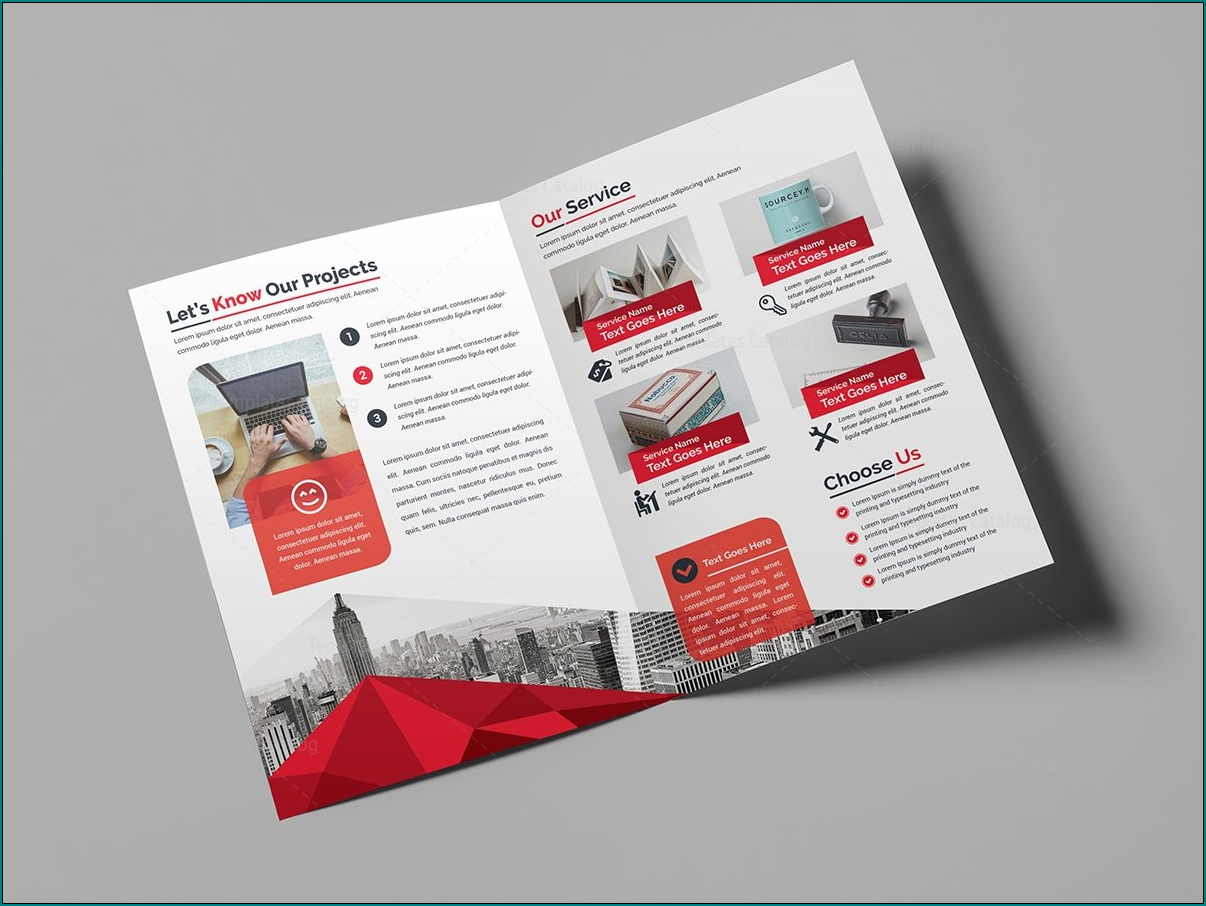 Bi Fold Brochure Template Example