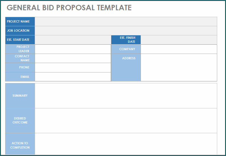 Bid Proposal Template