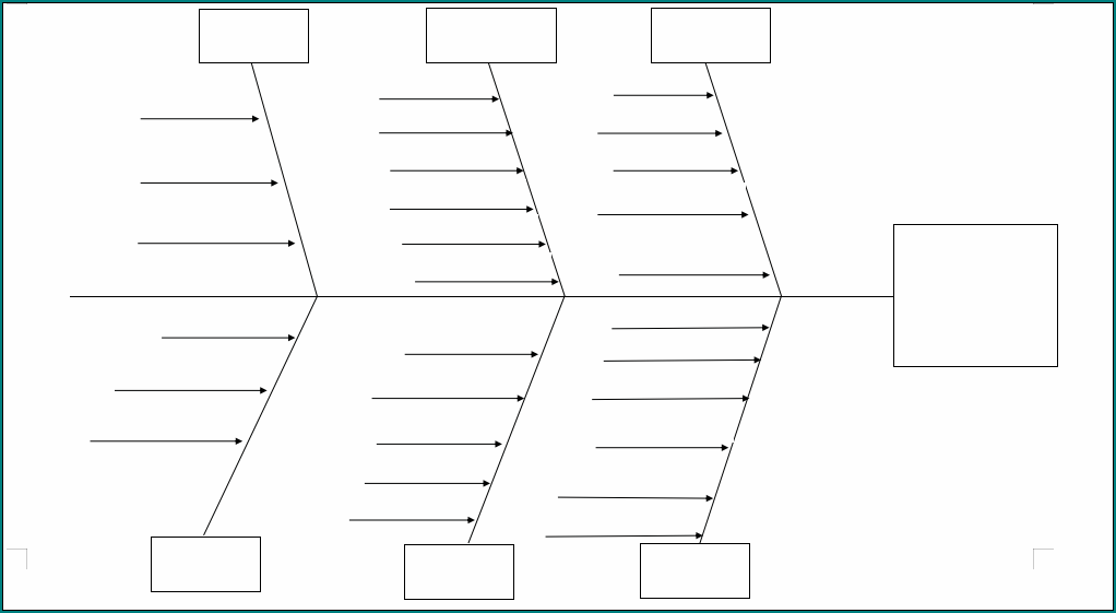 Blank Fishbone Diagram Template