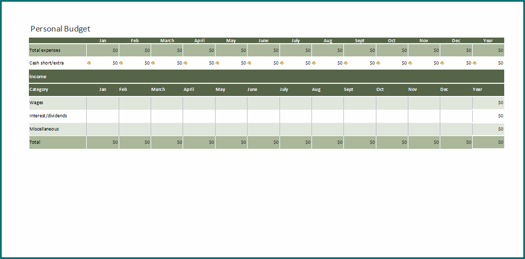 Budget Planner Template
