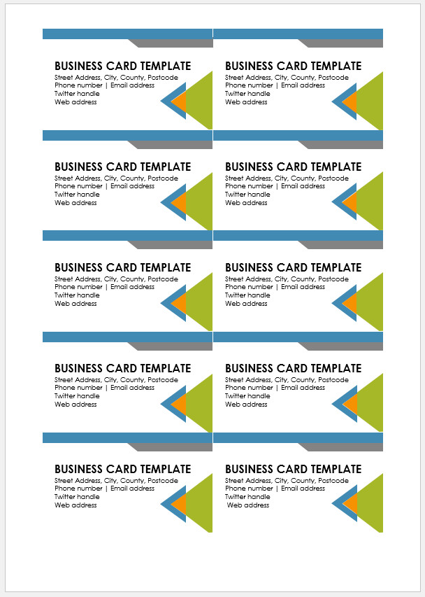 Business Card Template Business Card Template