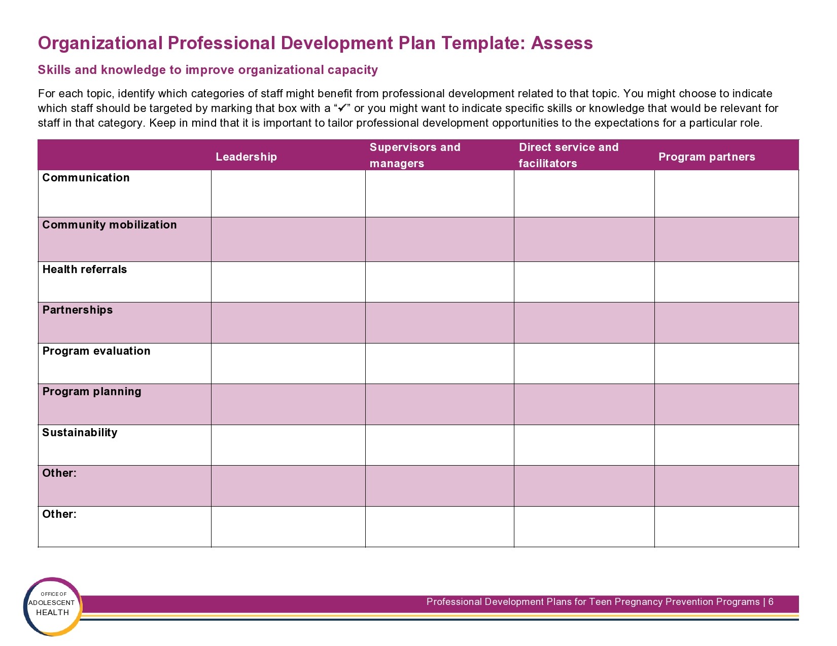 Business Development Planning Template Sample Business Development Planning Template Sample