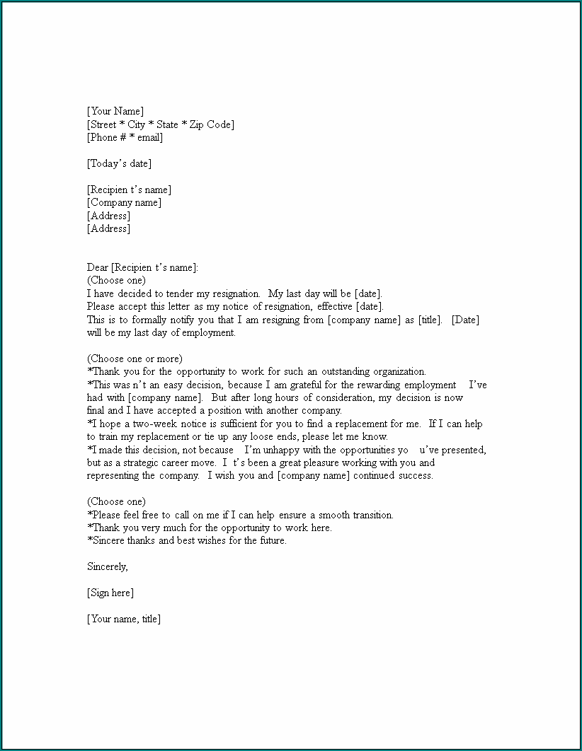 Business Letter Format Sample