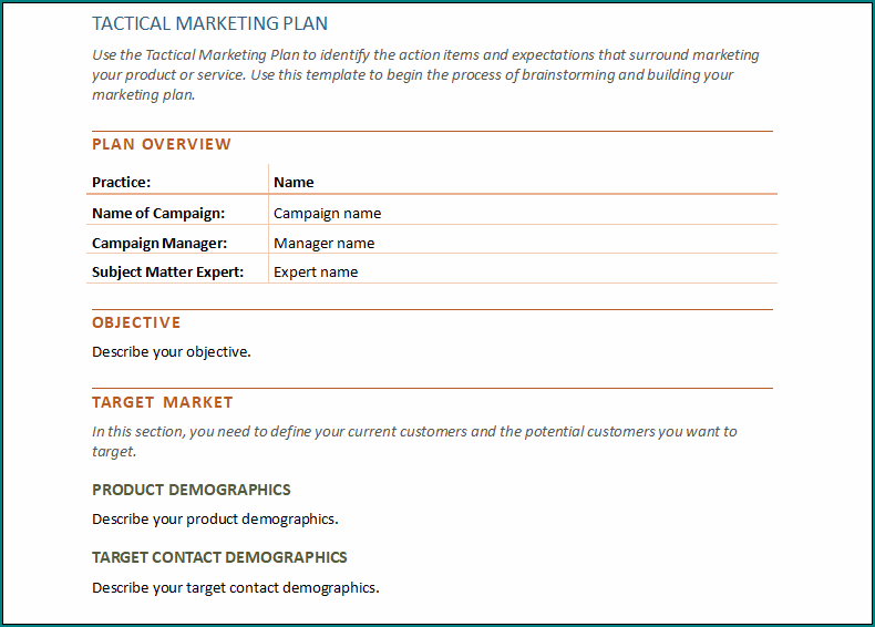 Business Plan Template Word