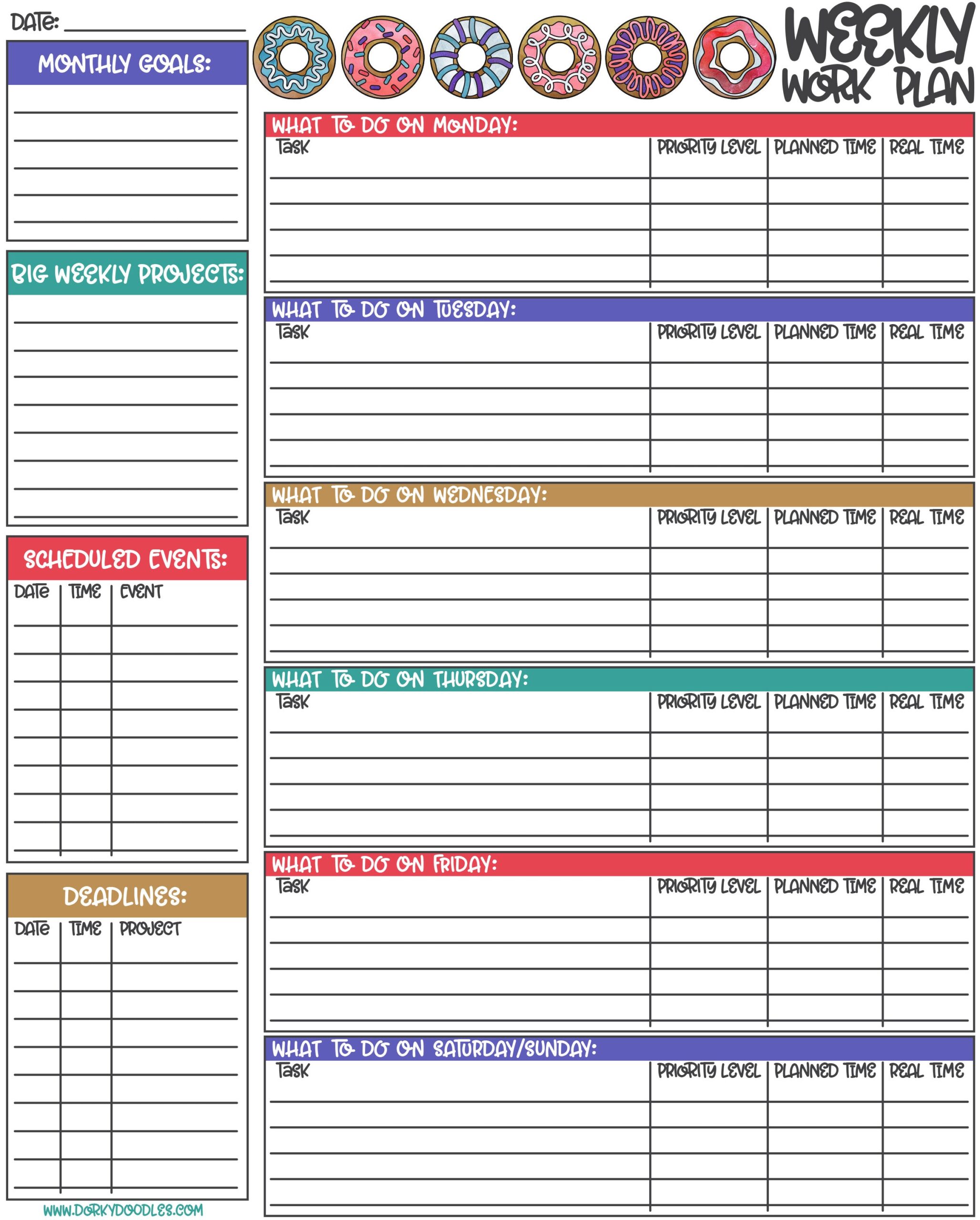 Business Planner Template Example Business Planner Template Example