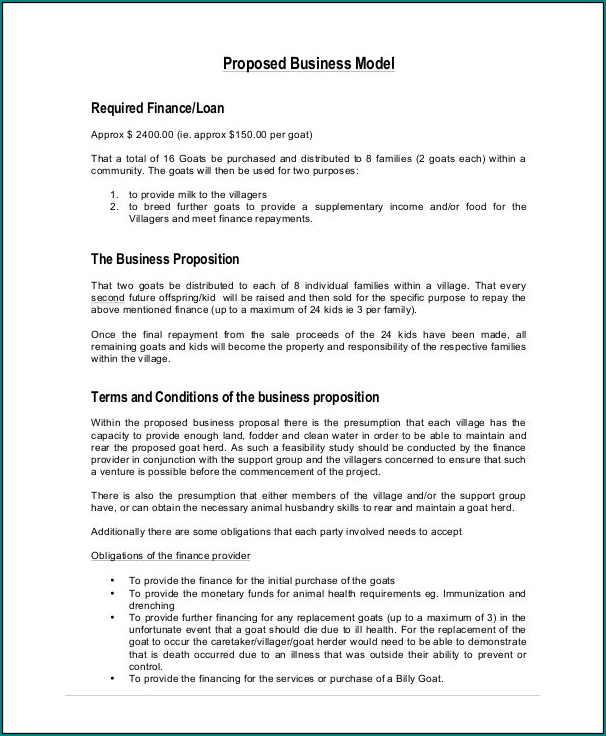 Business Proposal Sample