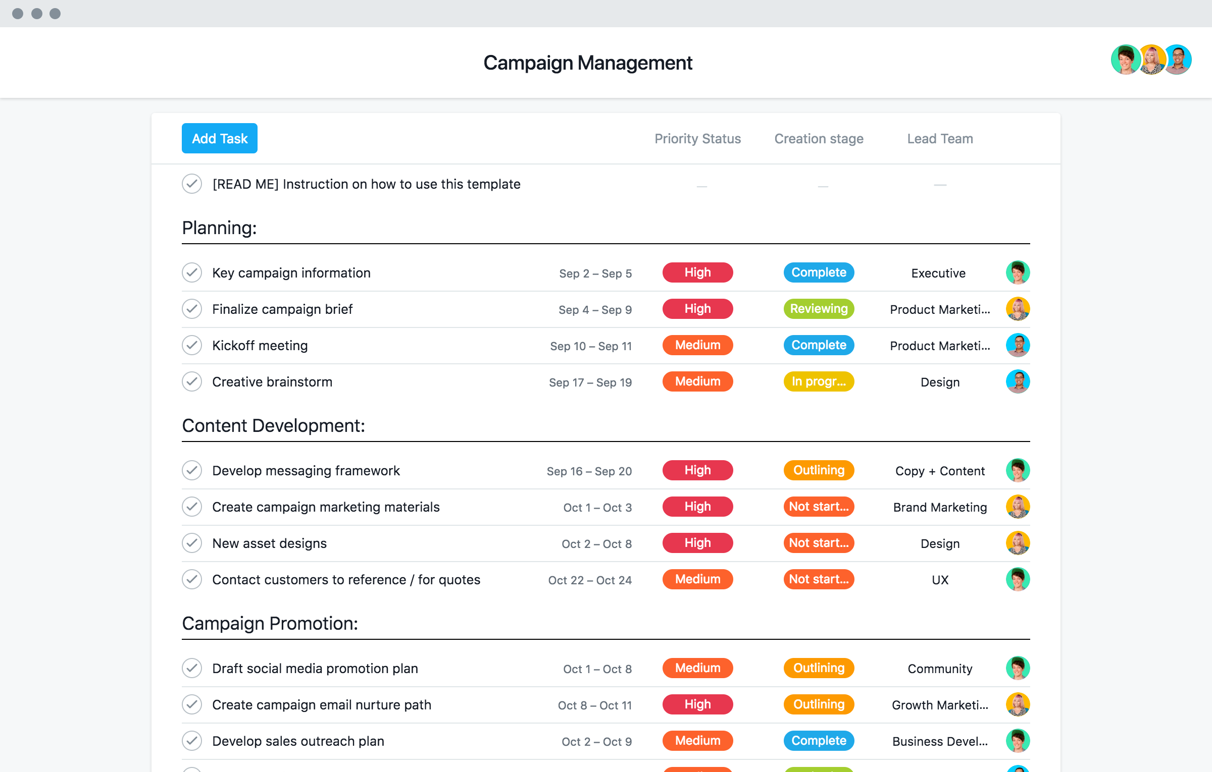 Campaign Planning Template Sample Campaign Planning Template Sample