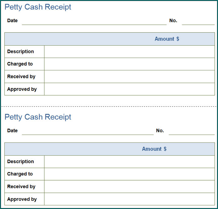 Cash Receipt Template Example