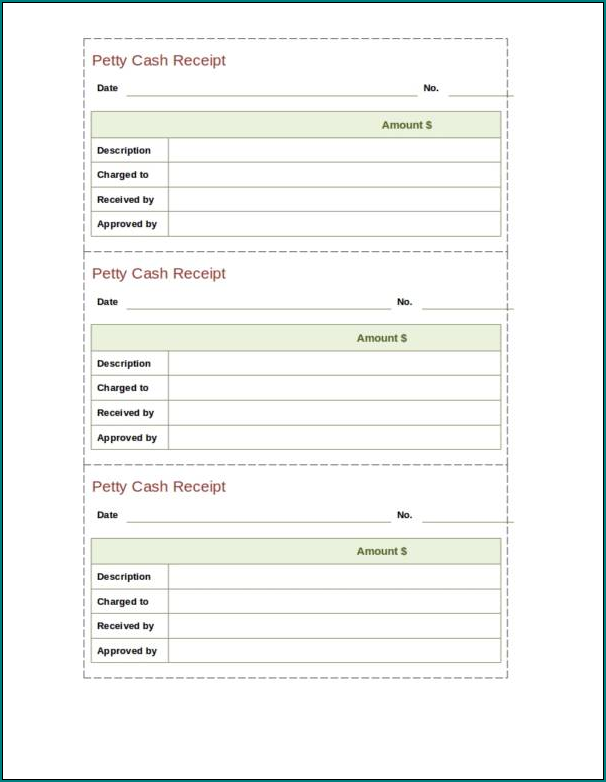 Cash Receipt Template Sample