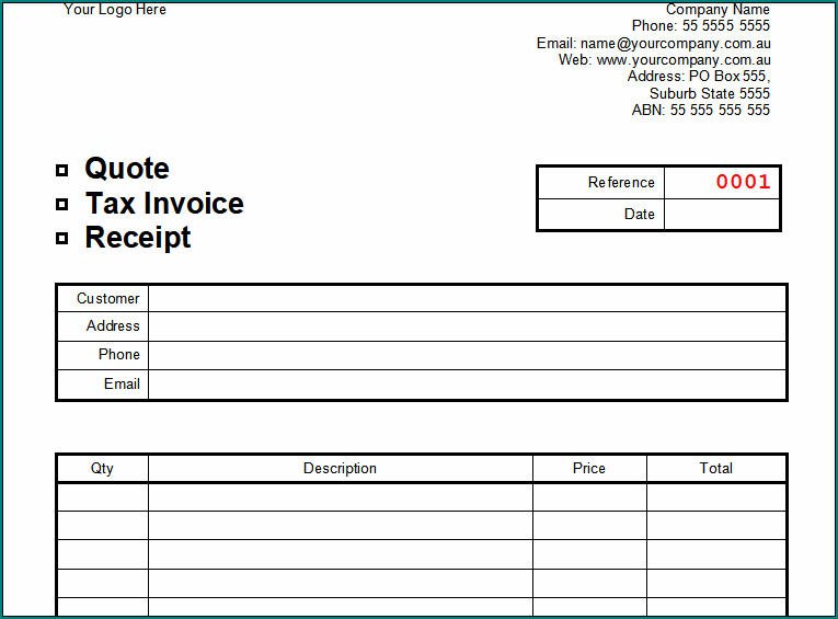 Cash Receipt Template