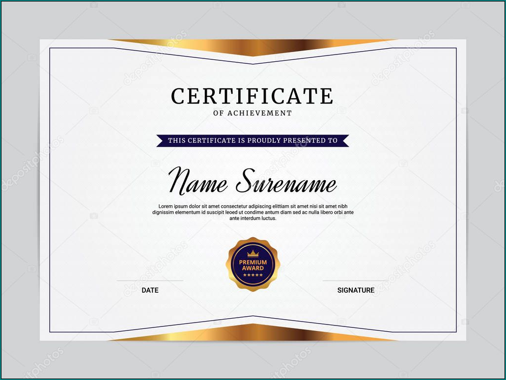 Certificate Of Appreciation Template Example