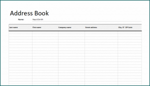 Company Phone Directory Template