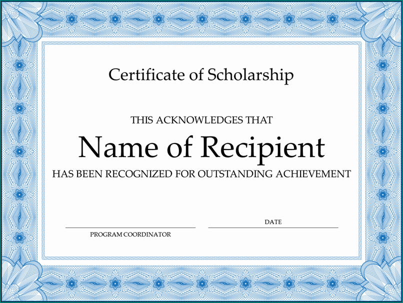 Course Completion Certificate Template Example