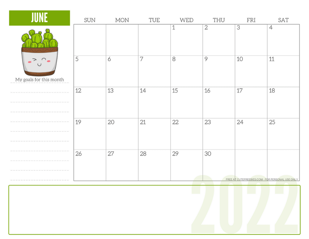 Cute Monthly Planner Template Cute Monthly Planner Template