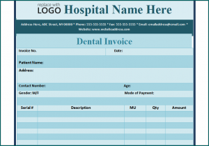 Dentist Receipt Template