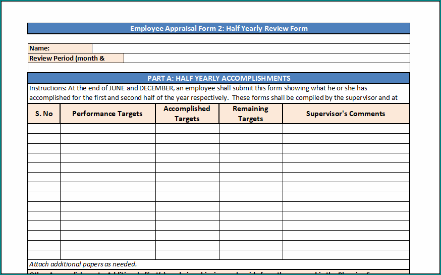 Employee Apraisal Form