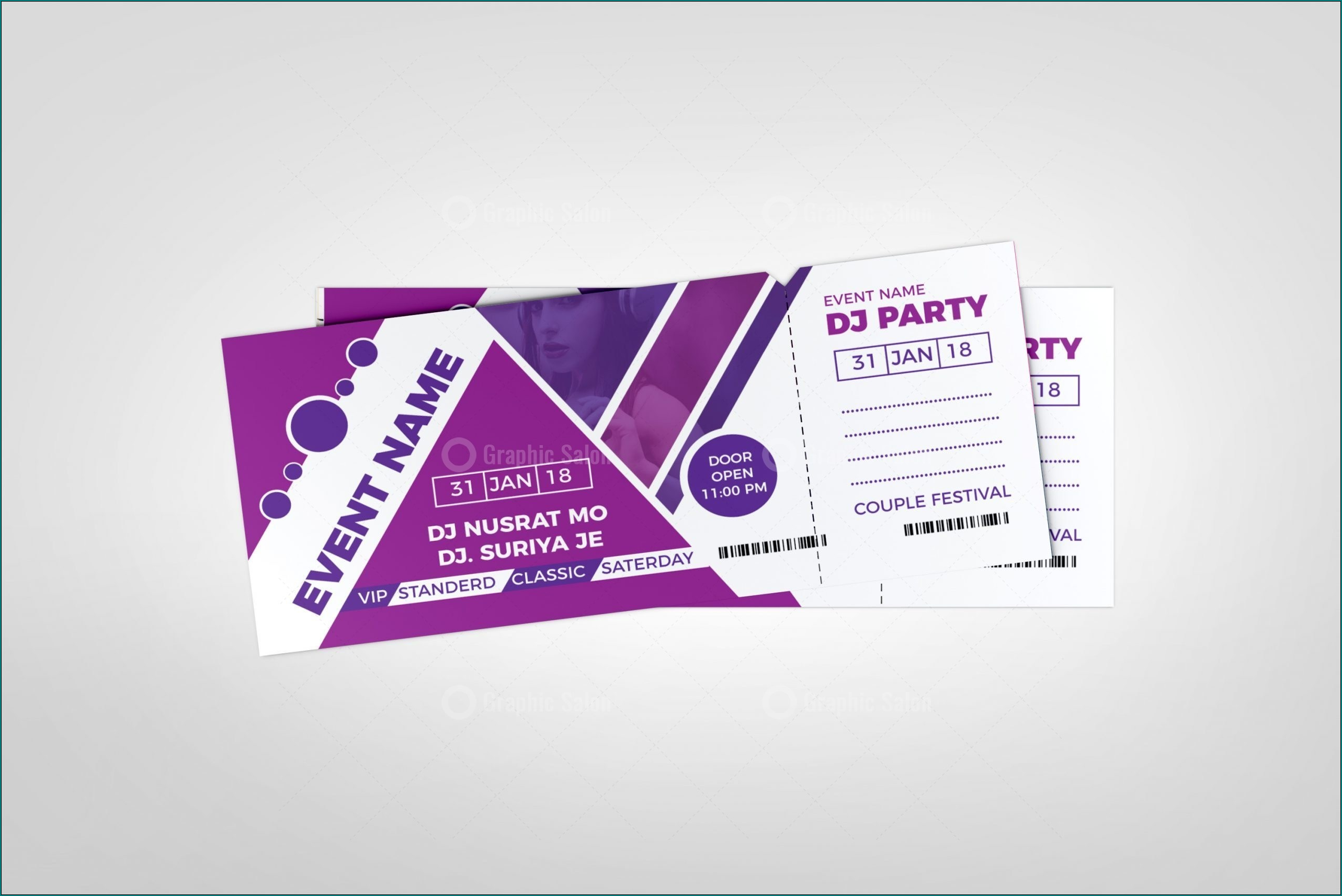 Event Ticket Template Sample