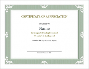 Example of Blank Certificate Of Completion Template