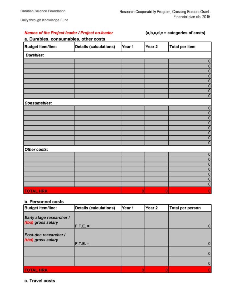 Example of Business Financial Planning Template Example of Business Financial Planning Template