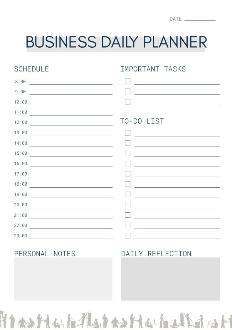 Example of Business Planner Template Example of Business Planner Template