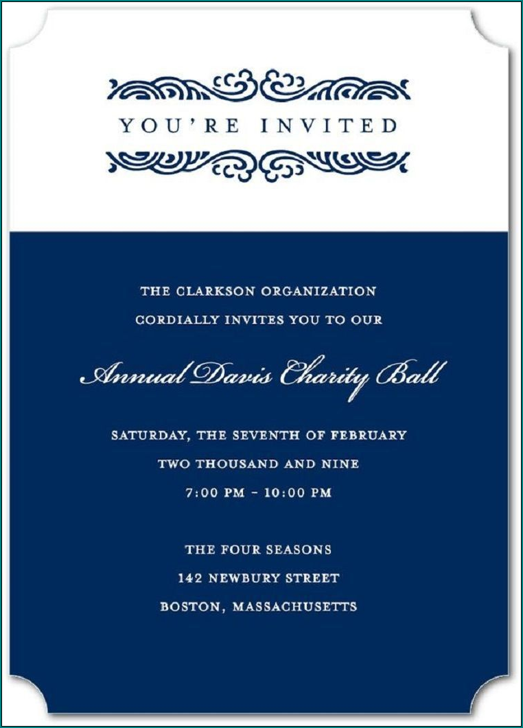 Example of Event Invitation Template