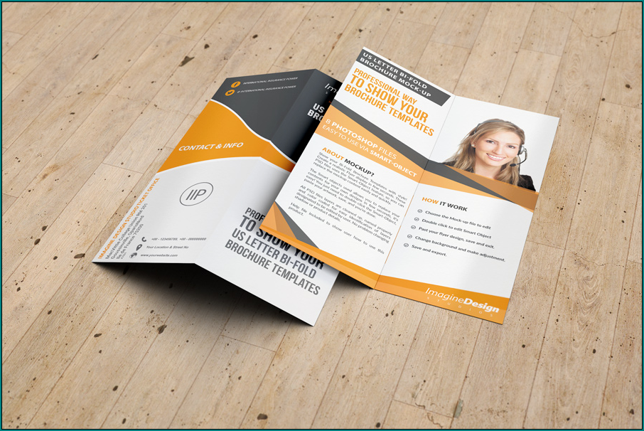 Example of Half Fold Brochure Template