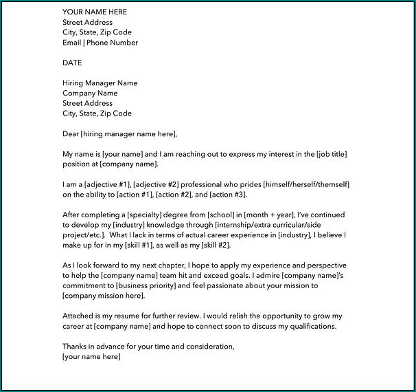 Example of Letter Of Interest Template