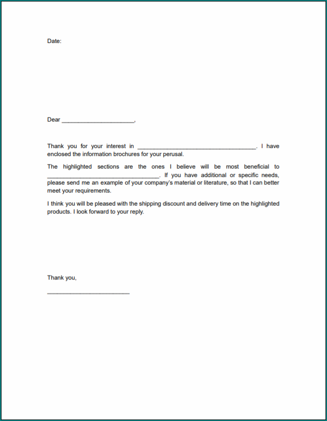 Example of Letter Of Transmittal
