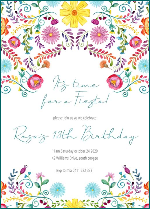 Example of Party Program Template