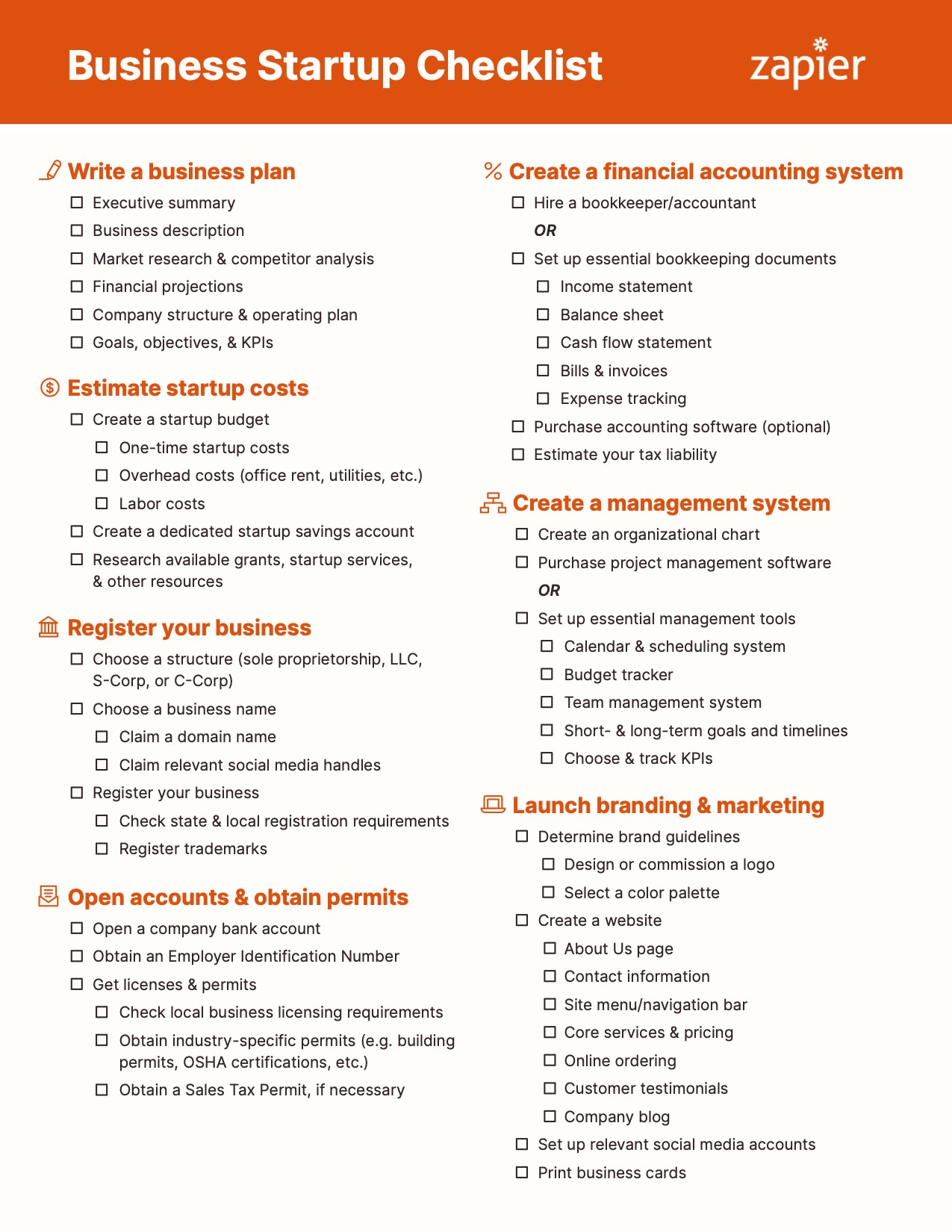 Example of Printable Salon Startup Checklist Template Example of Printable Salon Startup Checklist Template
