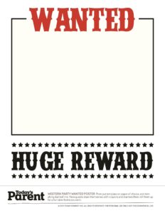 Example of Printable Wanted Poster Template
