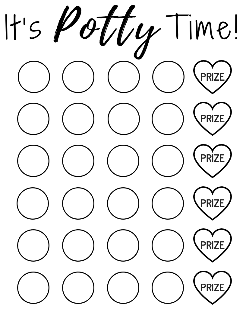 Example of Toilet Training Reward Chart Template Example of Toilet Training Reward Chart Template