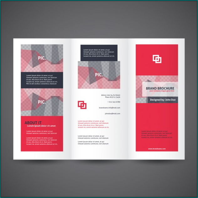 Example of Tri Fold Brochure Template