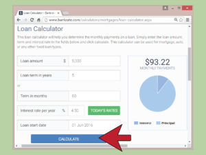 Example of Vehicle Mortgage Payment Calculator Template