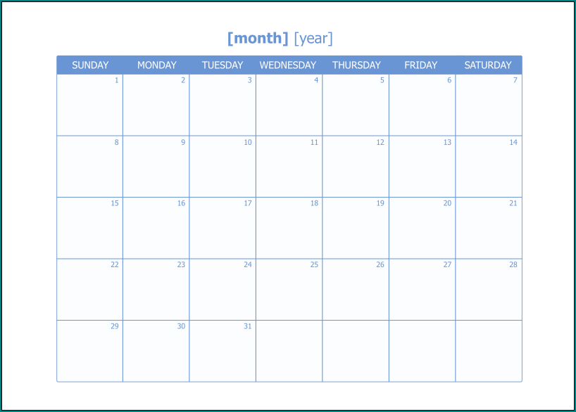 Excel Monthly Work Schedule Template Sample