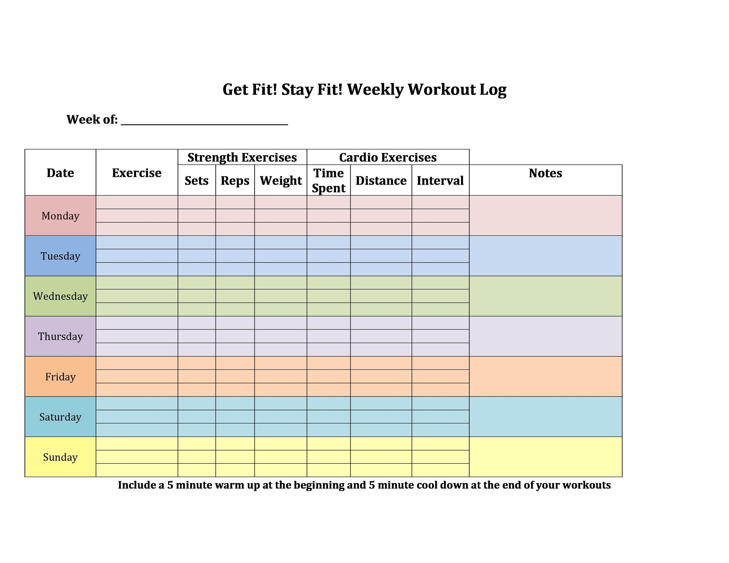 Exercise Planning Template Sample Exercise Planning Template Sample