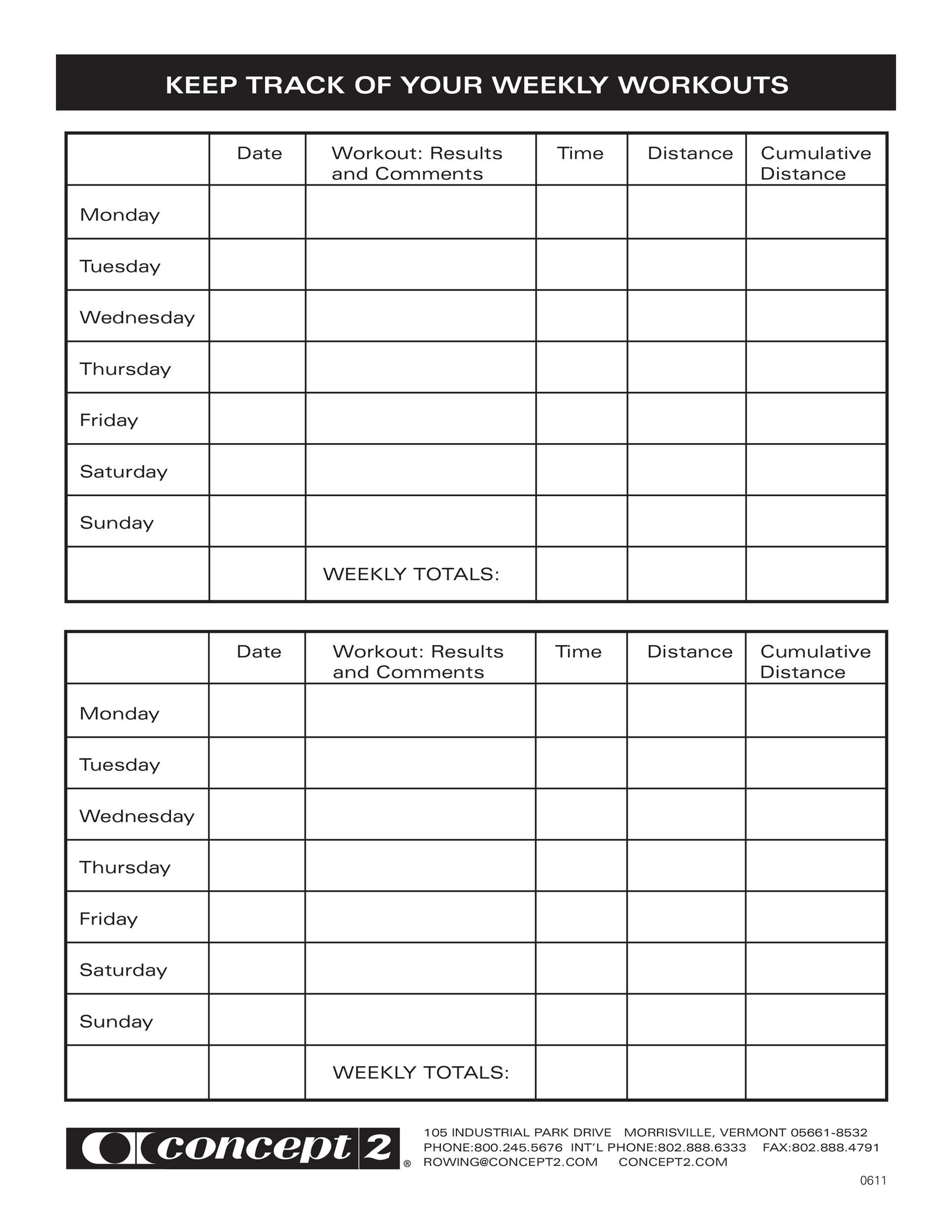 Exercise Planning Template Exercise Planning Template