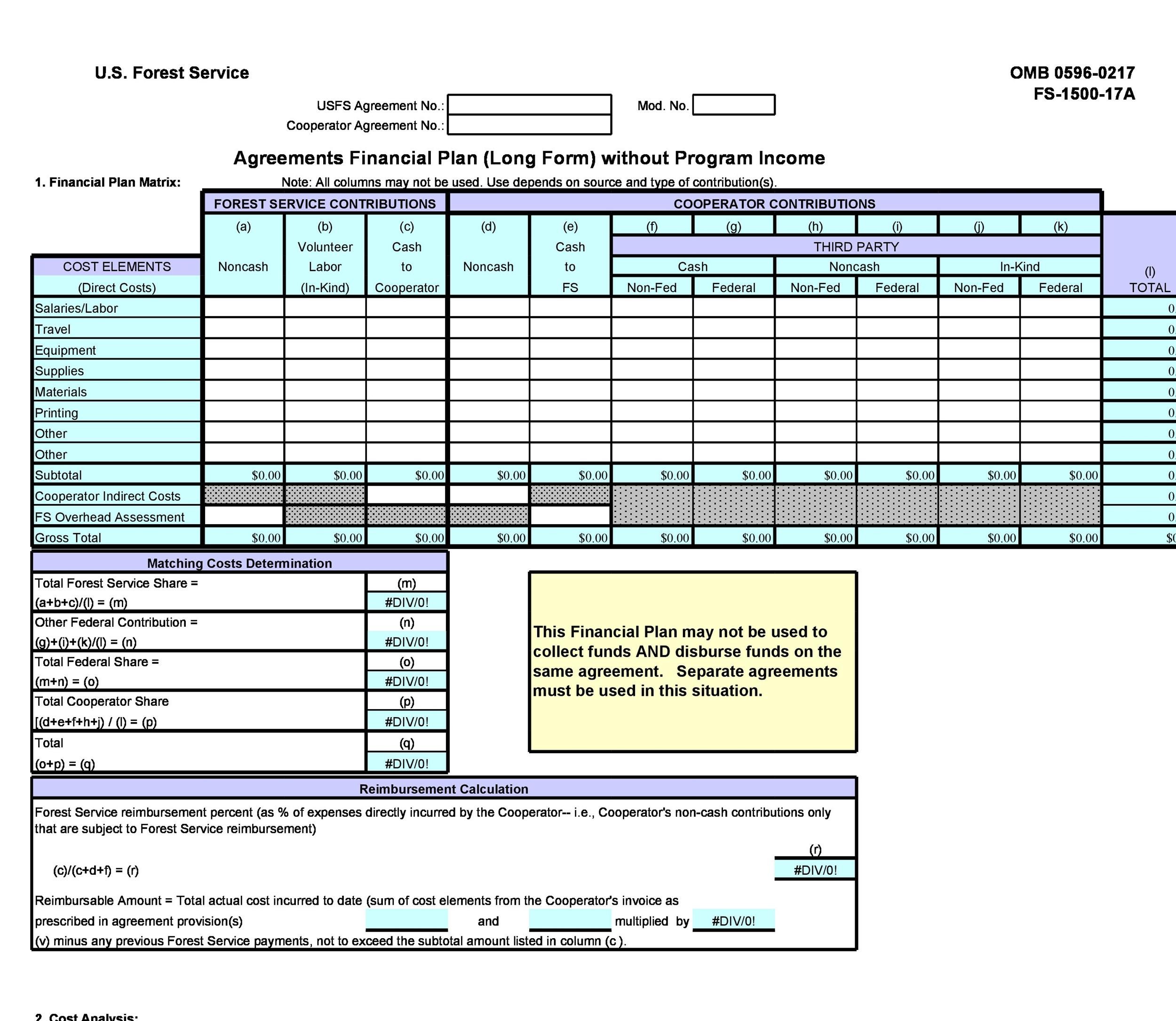 Financial Planning Template Financial Planning Template