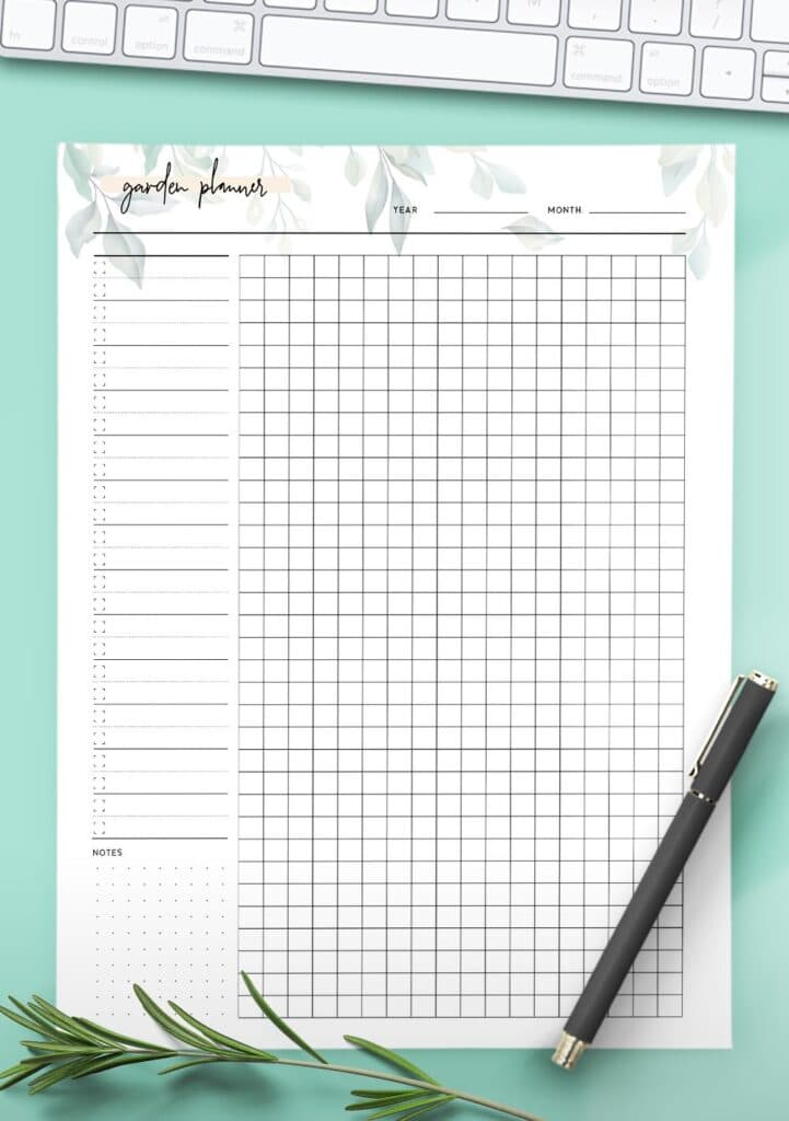 Garden Planning Template Garden Planning Template