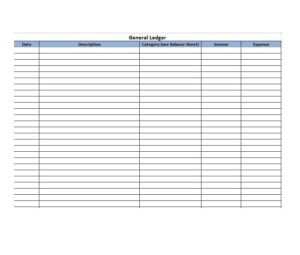 General Ledger Template