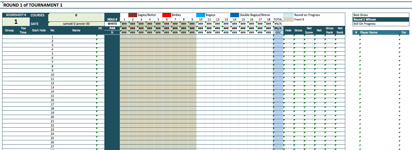 Golf Tournament Planning Template Example Golf Tournament Planning Template Example