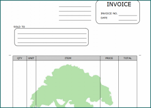 Lawn Care Receipt Template