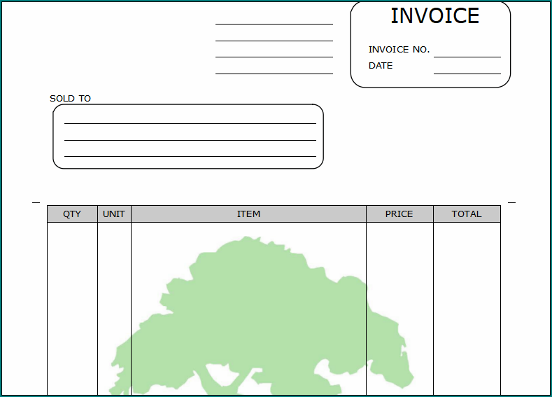Lawn Care Receipt Template