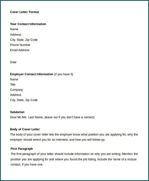 Letter Form Sample
