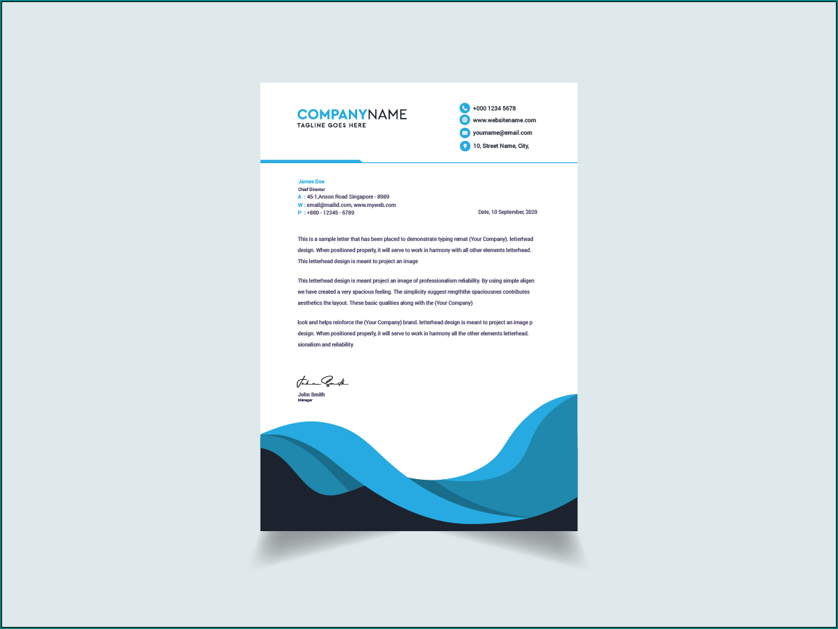 Letterhead Template Sample