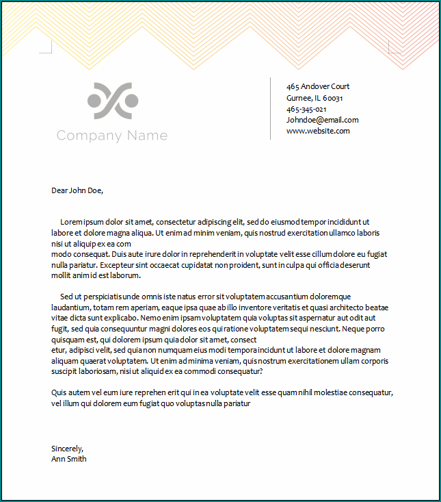 Letterhead Template