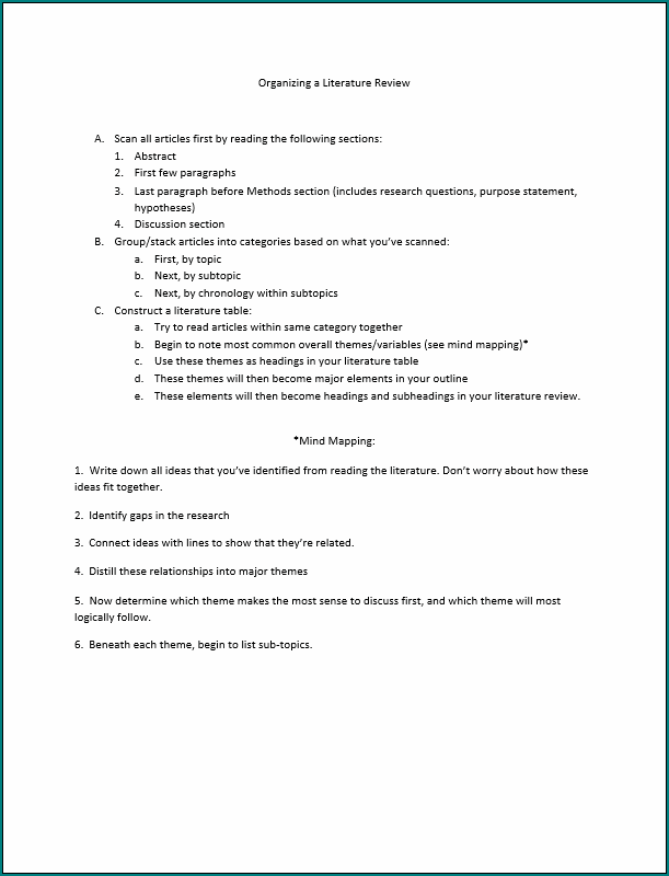 Literature Review Introduction