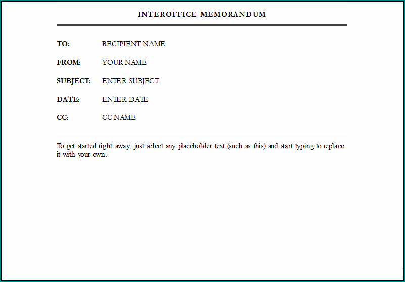 Memorandum Writing