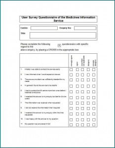 Multiple Choice Template Word Sample